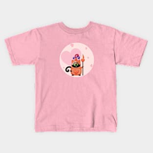 Black cat amour knight Kids T-Shirt